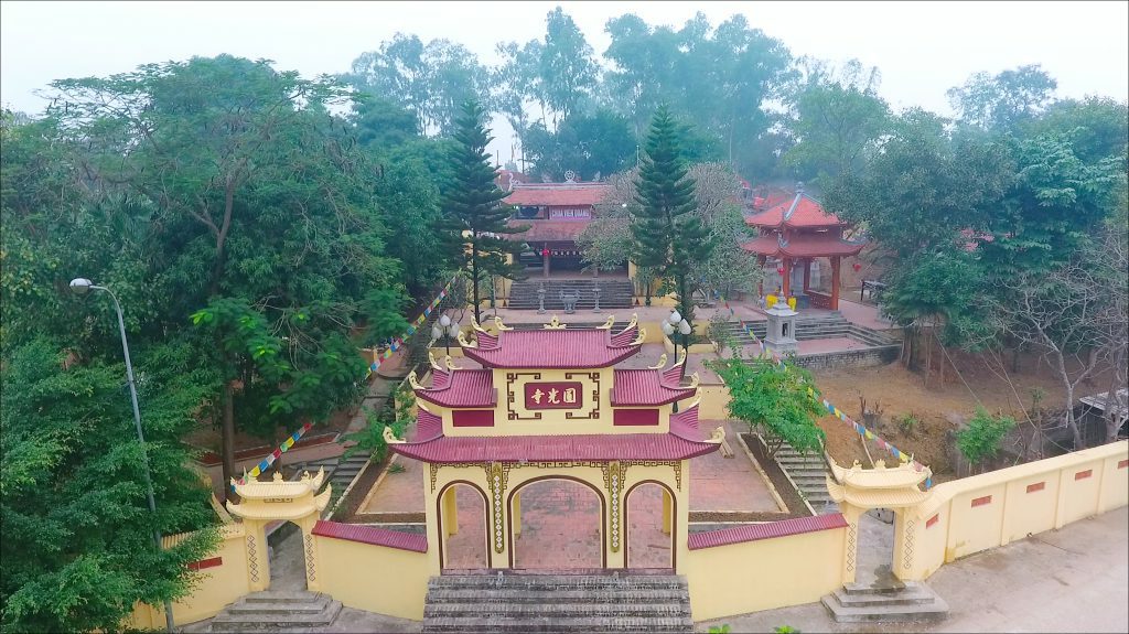 Toàn cảnh chùa Vân Gia nhìn từ Flycam