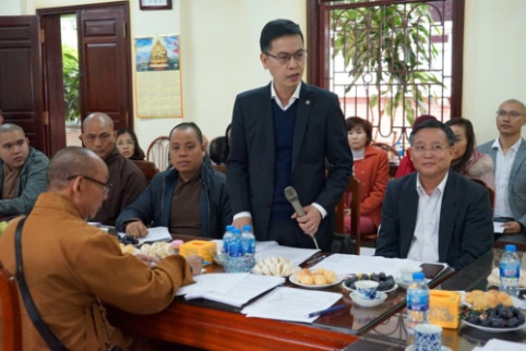 Cục trưởng Đặng Thanh Tùng trình bày nội dung đề cương cho Triển lãm “Phật giáo Việt Nam trong Di sản tư liệu thế giới” nhân dịp Đại lễ Vesak 2019