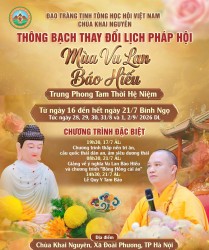 Thông Bạch Pháp Hội Trung Phong Tam Thời Hệ Niệm Đại Lễ Vu Lan Báo Hiếu Năm 2026 Chùa Khai Nguyên