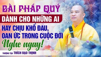 Bài pháp quý dành cho những ai hay chịu khổ đau, oan ức trong cuộc đời | Thầy Thích Đạo Thịnh