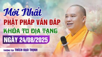 Mới nhất Phật Pháp Vấn Đáp Khóa Tu Địa Tạng Ngày 24/08/2025 | Thầy Thích Đạo Thịnh