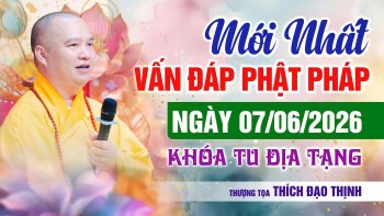 Mới Nhất Vấn Đáp Phật Pháp 07/06/2026  Khóa Tu  Địa Tạng| Thầy Thích Đạo Thịnh