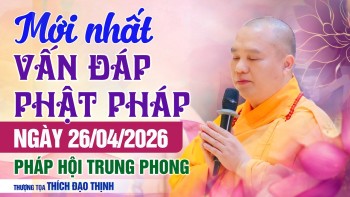 Mới Nhất! Vấn Đáp Phật Pháp 26/04/2026 Pháp Hội Trung Phong | Thầy Thích Đạo Thịnh