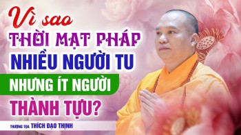 Vì sao thời Mạt pháp nhiều người tu nhưng ít người thành tựu? | Thầy Thích Đạo Thịnh