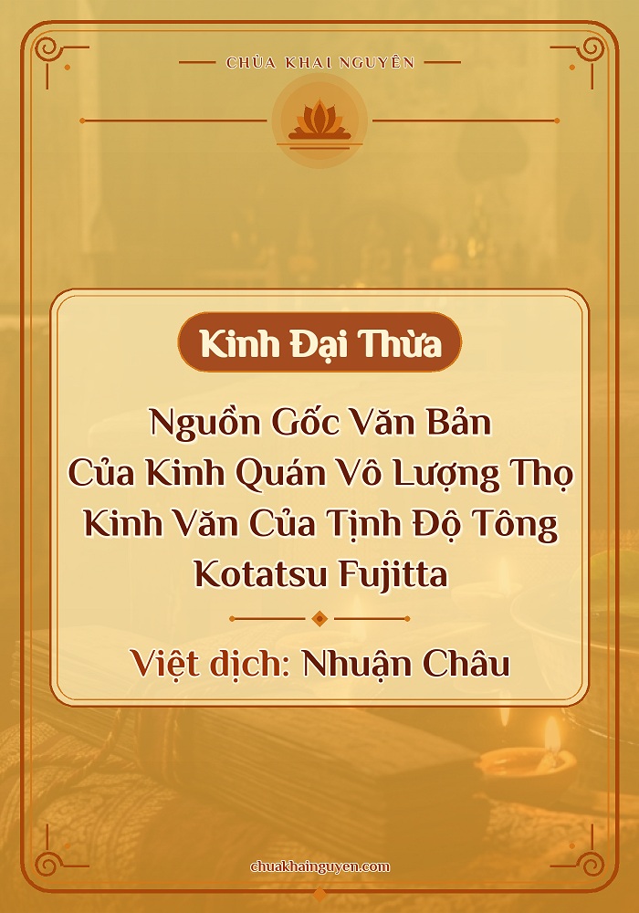 Nguồn Gốc Văn Bản Của Kinh Quán Vô Lượng Thọ - Kinh Văn Của Tịnh Độ Tông - Kōtatsu Fujitta