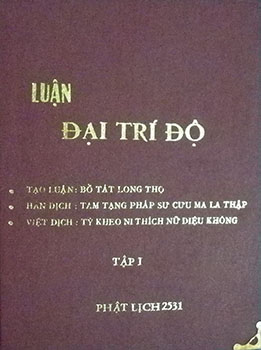 Luận Đại Trí Độ Tập I