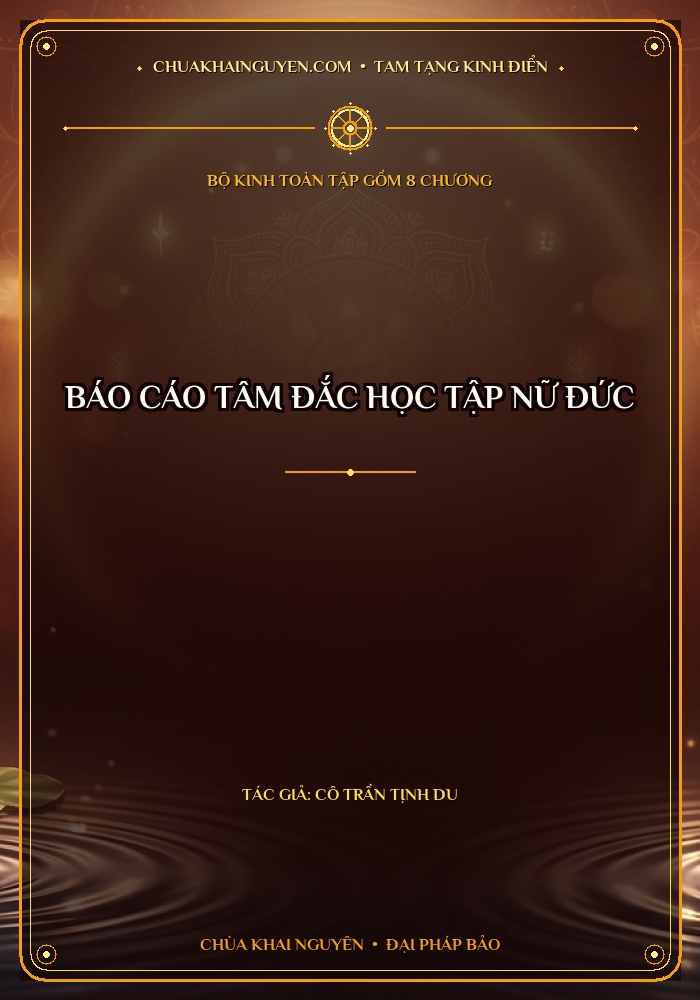 Báo Cáo Tâm Đắc Học Tập Nữ Đức