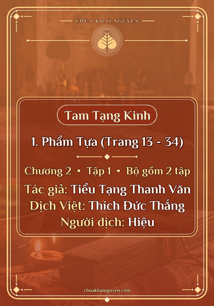 1. Phẩm Tựa (Trang 13 - 34)