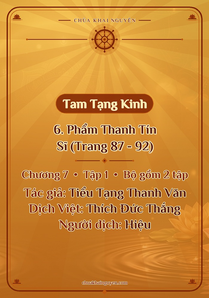 6. Phẩm Thanh Tín Sĩ (Trang 87 - 92)