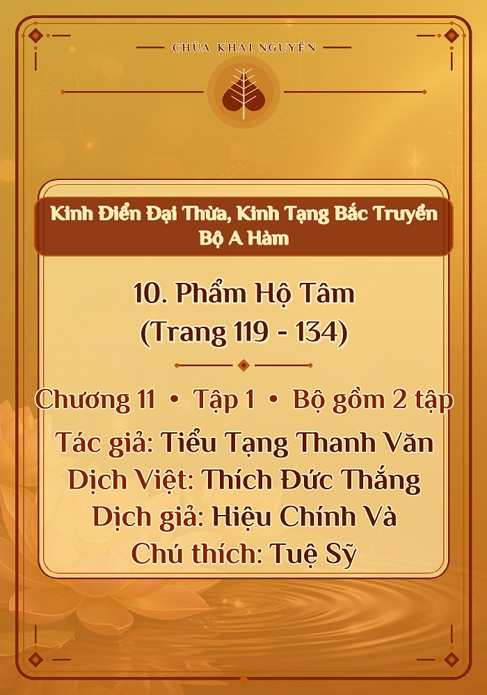 10. Phẩm Hộ Tâm (Trang 119 - 134)