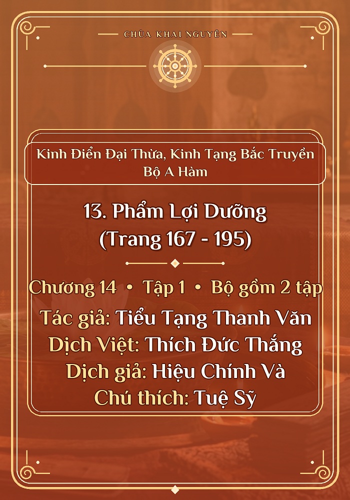 13. Phẩm Lợi Dưỡng (Trang 167 - 195)