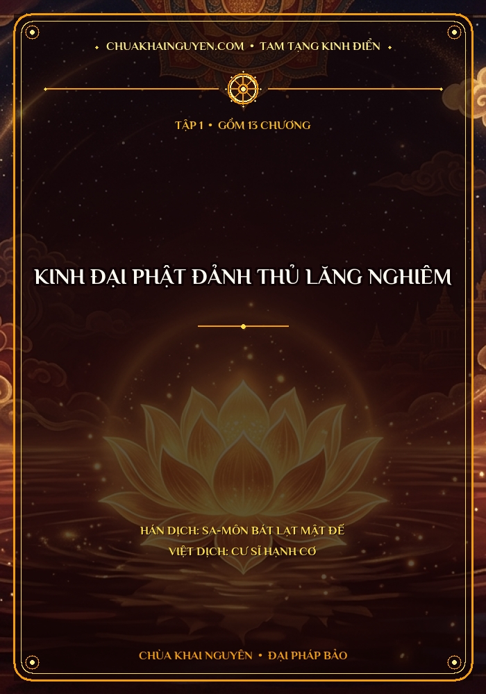 Kinh Đại Phật Đảnh Thủ Lăng Nghiêm - Tập 1
