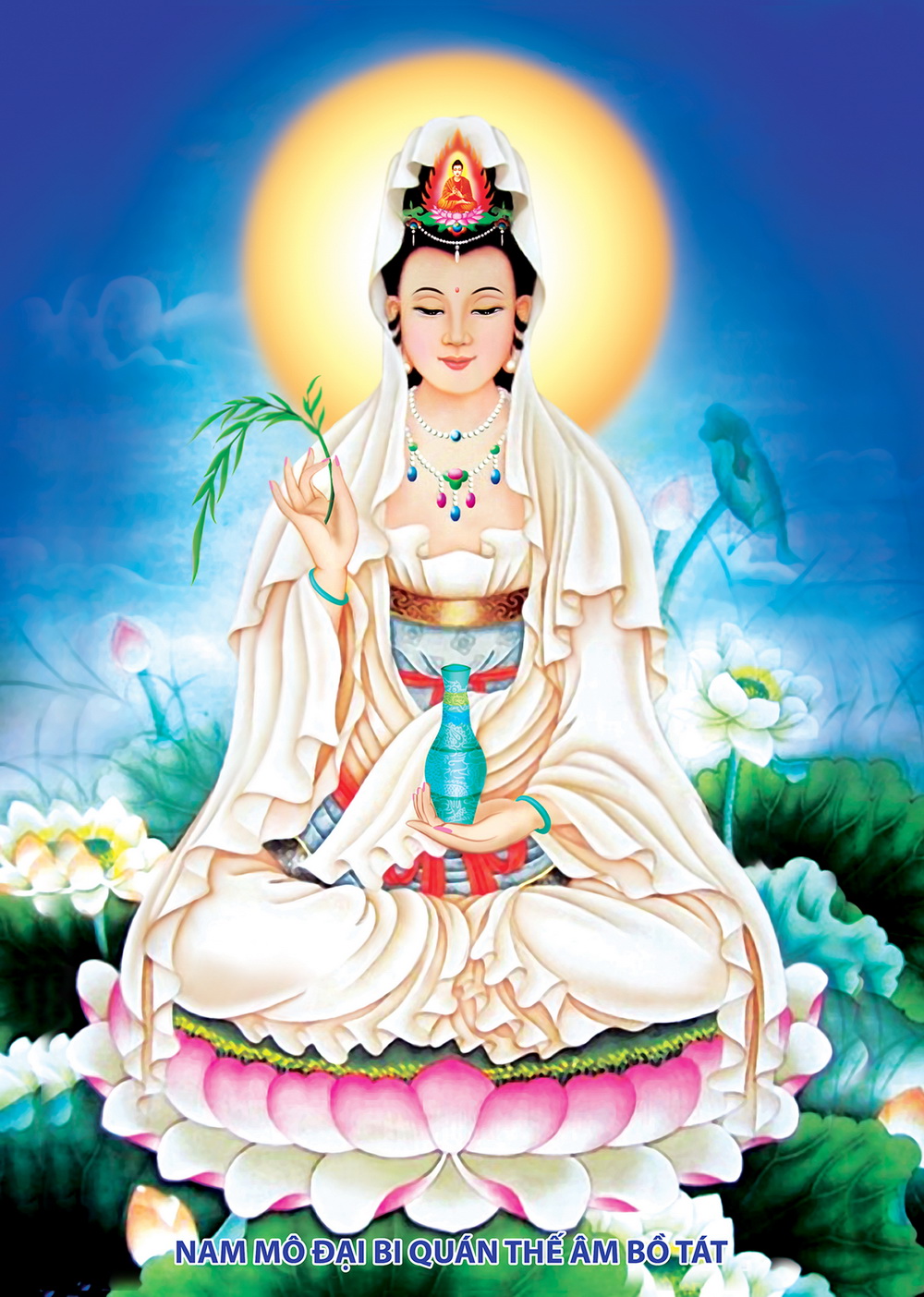 999 hình nền phật bà quan thế âm bồ tát Đưa tâm hồn đến cõi Phật
