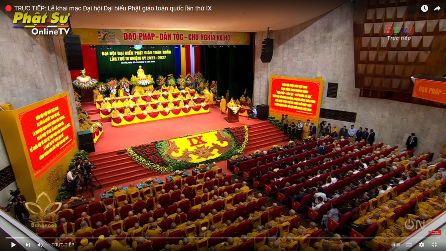 🔴 TRỰC TIẾP: Lễ khai mạc Đại hội Đại biểu Phật giáo toàn quốc lần thứ IX