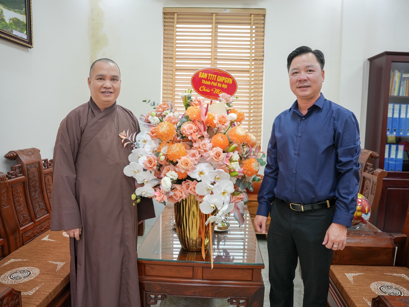 Hà Nội: Ban TTTT GHPGVN thành phố thăm và chúc mừng lãnh đạo các Sở, Ban, Ngành thành phố