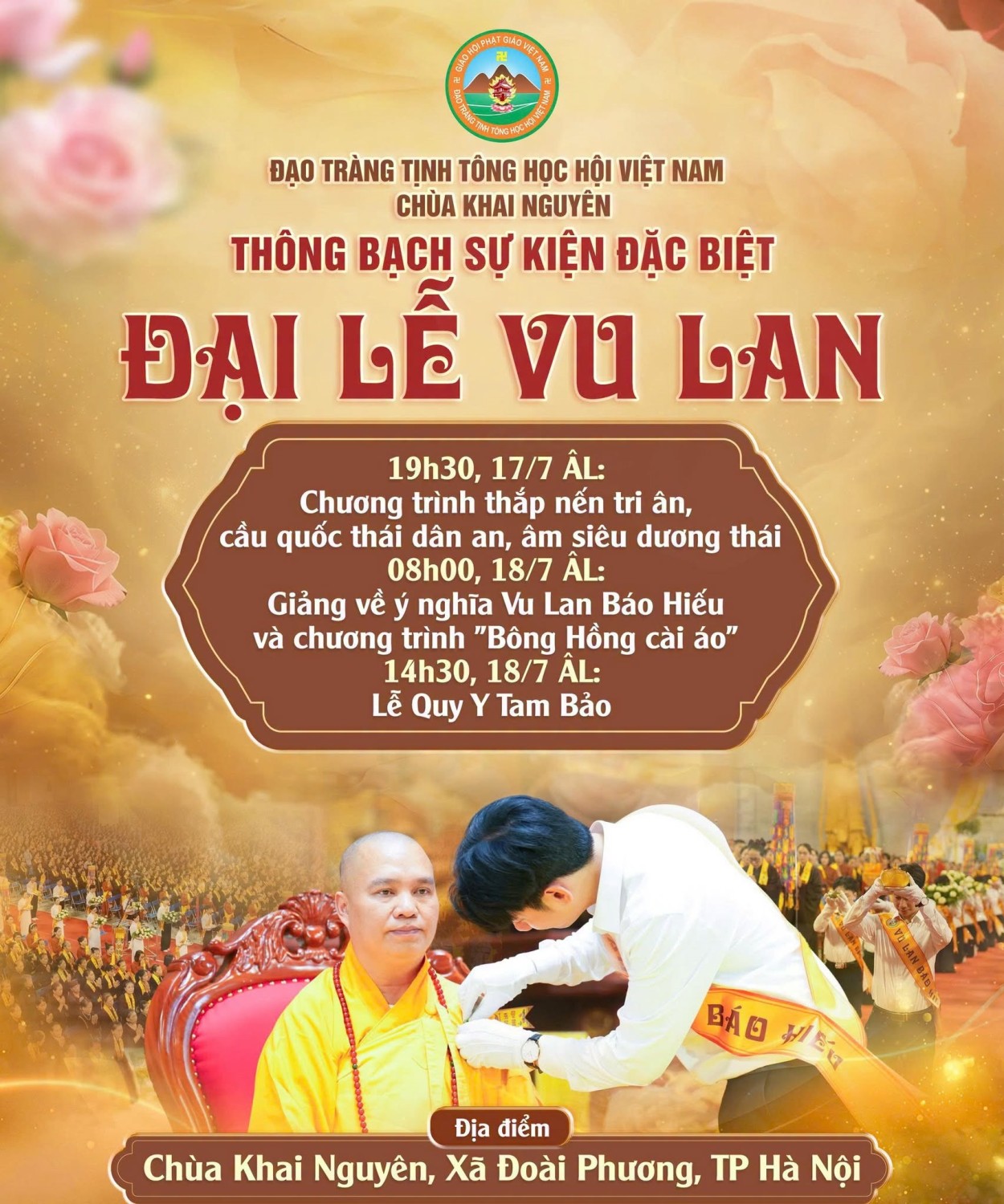THÔNG BẠCH PHÁP HỘI TRUNG PHONG TAM THỜI HỆ NIỆM ĐẠI LỄ VU LAN BÁO HIẾU NĂM 2026 CHÙA KHAI NGUYÊN643 n