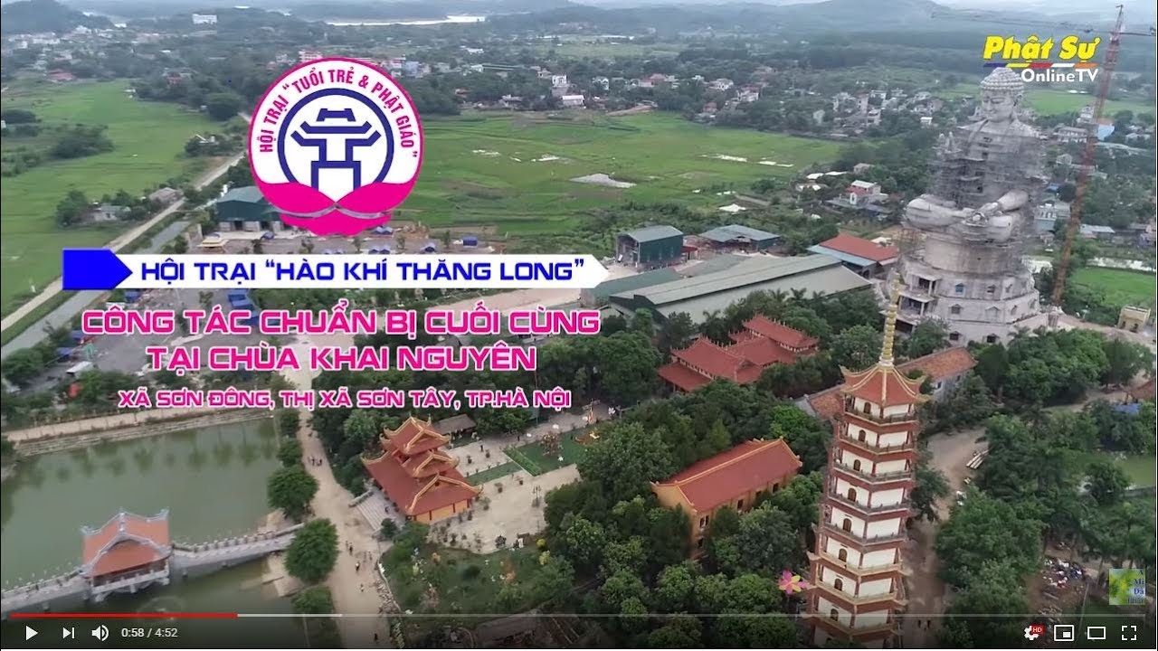Hà Nội: Công tác chuẩn bị hội trại Phật giáo & Tuổi trẻ  HÀO KHÍ THĂNG LONG