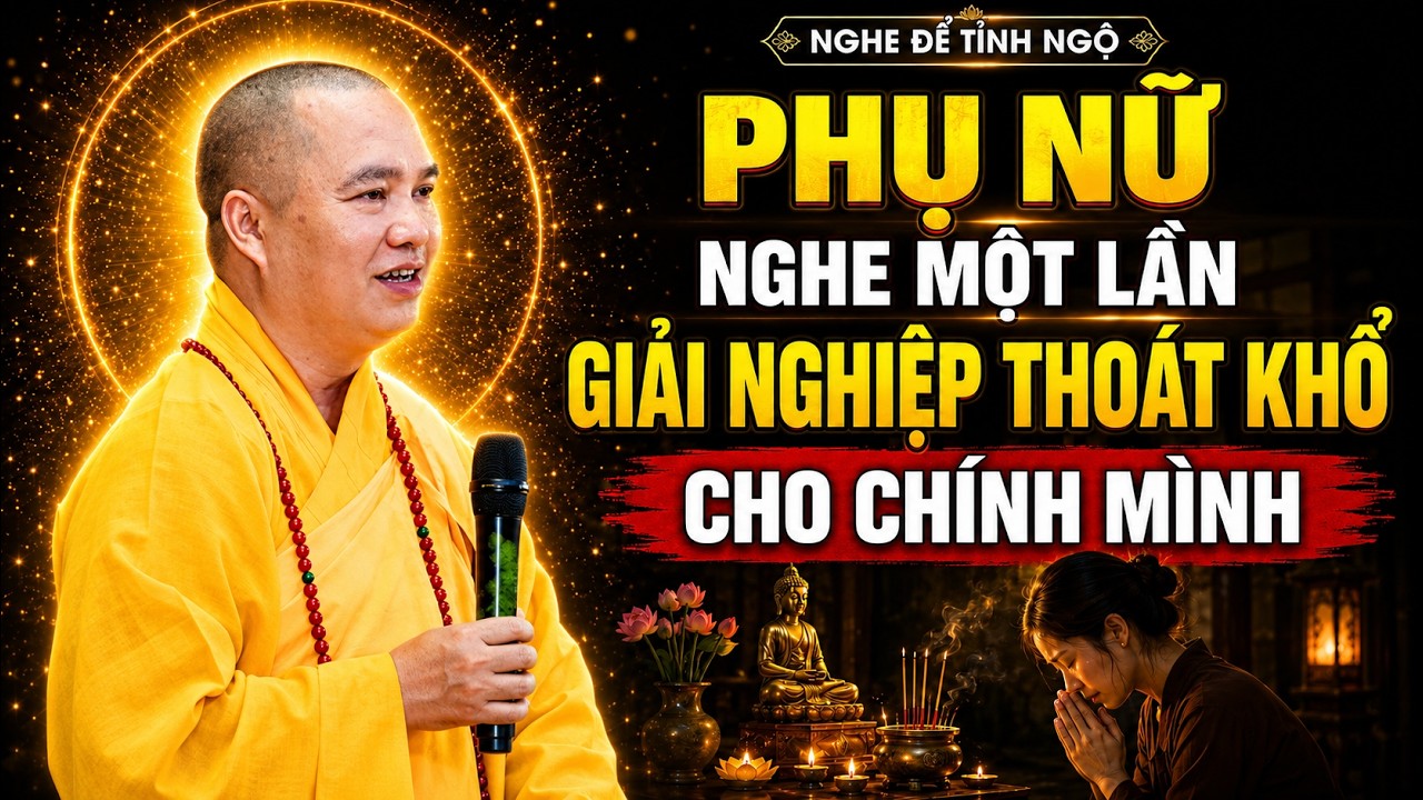 Là Phụ Nữ Nên Nghe Một Lần Để Giải Nghiệp Thoát Khổ Cho Mình | Thầy Thích Đạo Thịnh