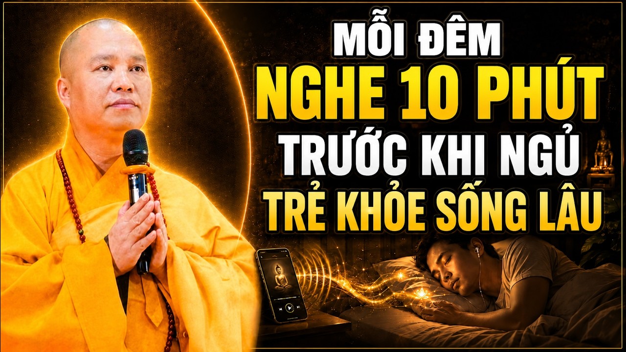 MỖI ĐÊM NGHE 10 PHÚT TRƯỚC KHI NGỦ TRẺ KHỎE SỐNG LÂU LỢI ÍCH VÔ CÙNG | Thầy Thích Đạo Thịnh