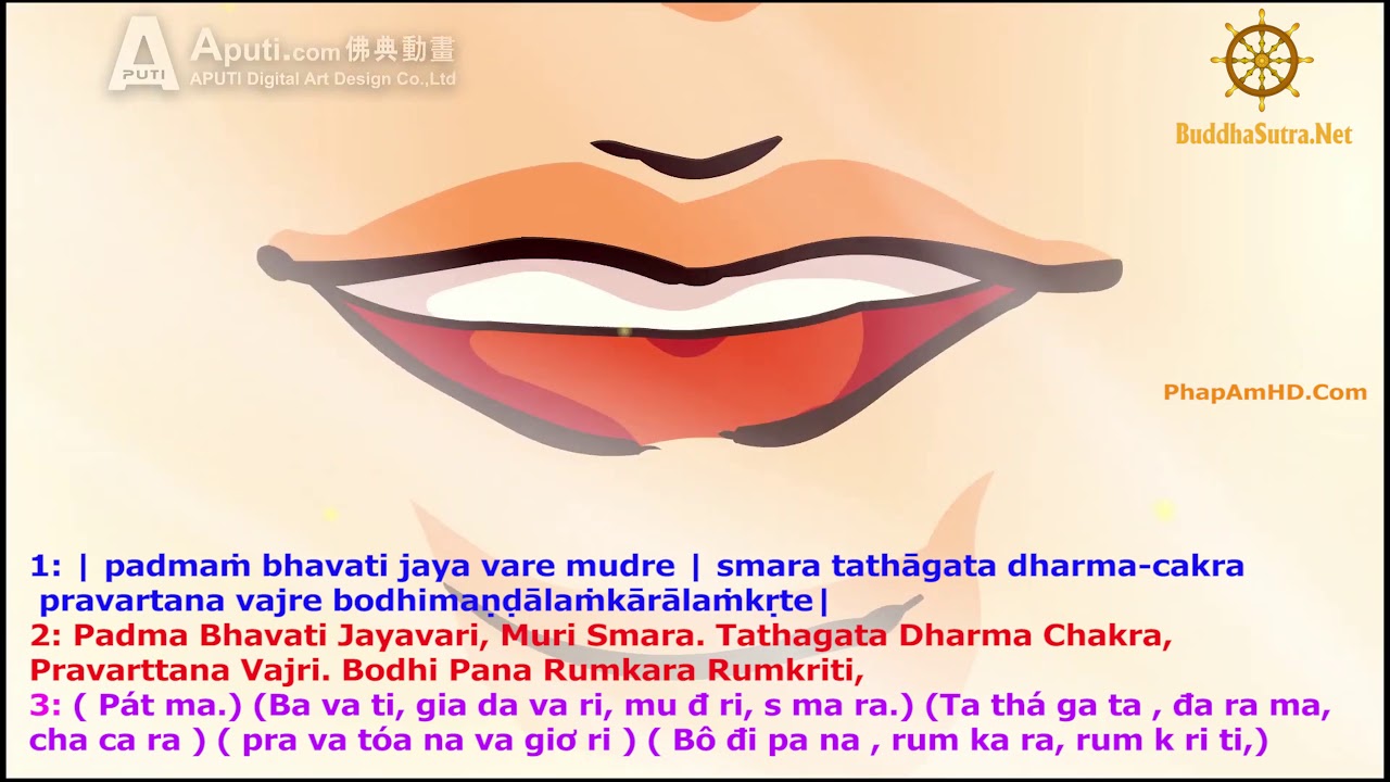 Phật Thuyết BẢO KHIẾP ẤN ĐÀ LA NI và CÁCH ĐỌC ÂM PHẠN Âm Hán Việt