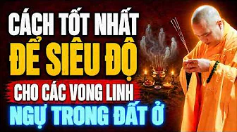 CÁCH TỐT NHẤT ĐỂ SIÊU ĐỘ CHO CÁC VONG LINH NGỰ TRONG ĐẤT Ở | Thầy Thích Đạo Thịnh
