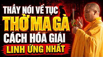 Thầy Nói Về Tục THỜ MA GÀ Cách Hóa Giải Linh Ứng Nhất - TT. Thích Đạo Thịnh
