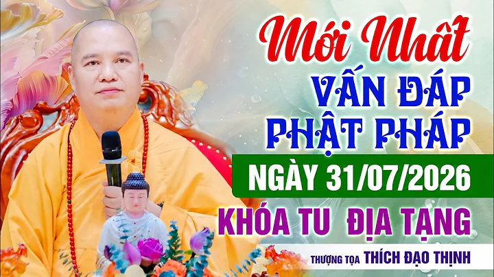 Mới Nhất Vấn Đáp Phật Pháp 31/07/2026  Khóa Tu  Địa Tạng| Thầy Thích Đạo Thịnh