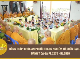 DONG THAP: AN PHUOC PAGODA SOLEMNLY HOSTS THE VU LAN FESTIVAL AND KASAYA OFFERING CEREMONY, B.E. ...