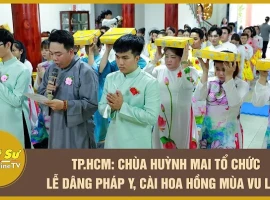 Ho Chi Minh City: Huynh Mai Pagoda holds robe offering ceremony and rose pinning for Vu Lan season