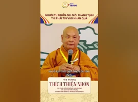 Người tu muốn giữ giới thanh tịnh thì phải tin vào nhân quả┃Hoà thượng THÍCH THIỆN NHƠN