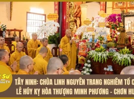 Tay Ninh: Linh Nguyen Pagoda Solemnly Holds Memorial Ceremony for Most Venerable Minh Phuong - Ch...