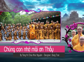 Chúng Con Nhớ Mãi Ơn Thầy, Karaoke - Chùa Khai Nguyên - Beat Chuẩn