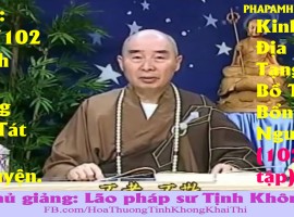 Kinh Địa Tạng Bồ Tát Bổn Nguyện, tập 16 , 102, Lão Pháp Sư Tịnh Không